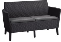KETER SALEMO 2 seater sofa grafit
