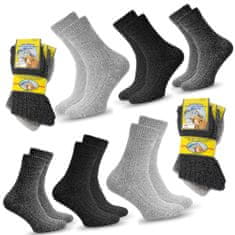 Aleszale 6x pánské teplé vlněné ponožky 43 - 46 - mix barev