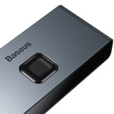 BASEUS Matrix HDMI Splitter 2v1 / 1v2 CAHUB-BC0G, šedá