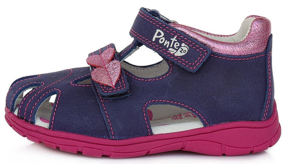 Ponte 20 dívčí kožené sandály PS122-DA05-1-71A fialová 22