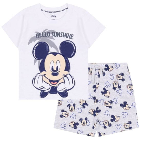 Disney Šedobílá dětská souprava na léto - Mickey Mouse DISNEY, OEKO-TEX