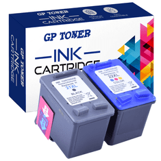 GP TONER Kompatiblní inkoust pro HP 21XL 22XL DeskJet 3910 3940 D1341 F350 F2120 F2291 F4190 černá + barevná