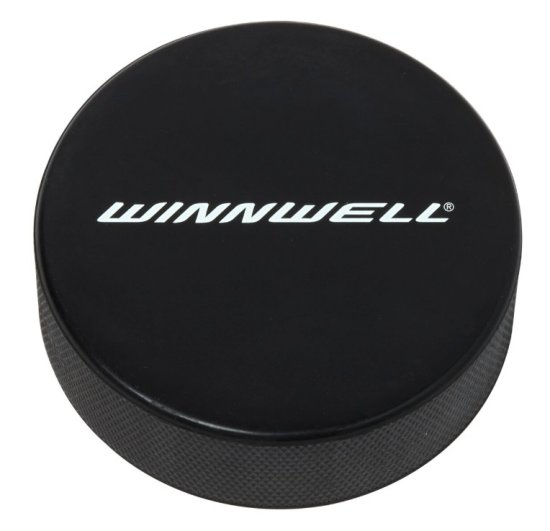 Winnwell Hokejový puk černý oficiální s logem (Barva: Černá)