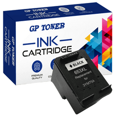 GP TONER Kompatiblní inkoust pro HP 653XL DeskJet Plus Ink Advantage 6000 6075 6400 6475 černá (FYM75AE)