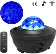 INTEREST rotační projektor hvězd, oblohy a oceánu Star LED - 21 režimů.