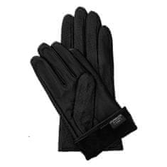 Aleszale Dámské kožené rukavice s XXL otvory - černé