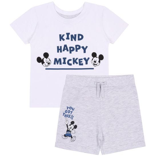 Disney Dětská tepláková souprava s kraťasy Mickey Mouse, OEKO-TEX