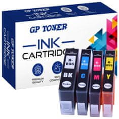 GP TONER 4x Kompatiblní inkoust pro HP 655 DeskJet Ink Advantage 3525 4615 4625 5525 6525 sada CMYK