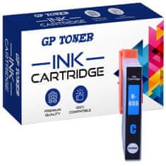 GP TONER Kompatiblní inkoust pro HP 655 DeskJet Ink Advantage 3525 4615 4625 5525 6525 azurová
