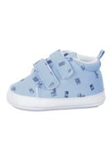 Sterntaler botičky baby chlapecké, textilní, světle modré tenisky, suché zipy, s motivem fotoaparátů 2302111, 22