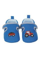 Sterntaler botičky baby chlapecké, plátěné, modré, traktor s návěsem 2302160, 20