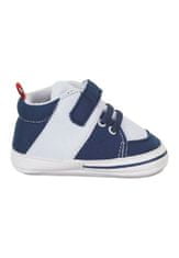 Sterntaler botičky baby chlapecké, textilní, námořnické tenisky, suchý zip, modrobílé 2302223, bílá/modrá, 20