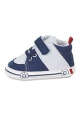 Sterntaler botičky baby chlapecké, textilní, námořnické tenisky, suchý zip, modrobílé 2302223, bílá/modrá, 16