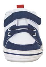 Sterntaler botičky baby chlapecké, textilní, námořnické tenisky, suchý zip, modrobílé 2302223, bílá/modrá, 22