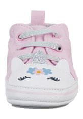 Sterntaler botičky baby dívčí, růžové tenisky s kočičkou 2302120, 18