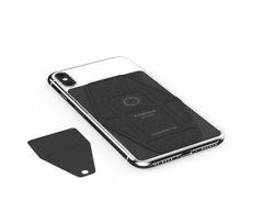Design Nest FoldStand Phone +cardholder - šedý držák telefonu se slotem na kartu