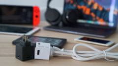 Allocacoc USBcube Original 4x USB-A síťová nabíječka se 4 USB zásuvkami, 3A, Černá