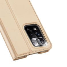 Dux Ducis Skin Pro knížkové kožené pouzdro na Xiaomi Redmi Note 11 Pro Plus, zlaté