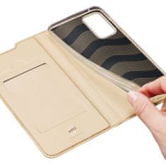 Dux Ducis Skin Pro knížkové kožené pouzdro na Samsung Galaxy A33 5G, zlaté