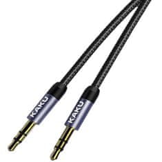 Kaku KSC-389 audio kabel 3.5mm mini jack M/M 1m, černý