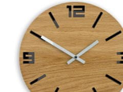 ModernClock Nástěnné hodiny Arabic tmavě hnědé
