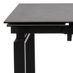 Design Scandinavia Jídelní stůl Hudde, 120-200 cm, černá