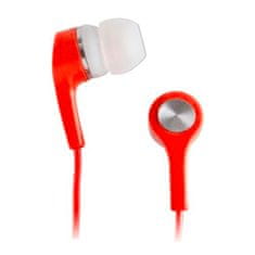 setty. štuplová stereo sluchátka do uší 1m červená GSM022104