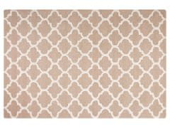 Beliani Béžový vlněný koberec 160x230 cm ERBAA