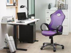 Beliani Otočné kancelářské křeslo fialové iCHAIR
