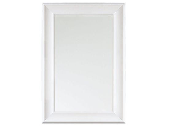 Beliani Bílé nástěnné zrcadlo v dekorativním rámu 61 x 91 cm LUNEL