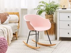 Beliani Houpací růžová židle HARMONY