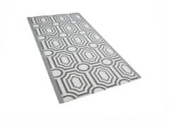 Beliani Oboustranný venkovní koberec, tmavě šedý, 90x180 cm, BIDAR