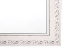 Beliani Nástěnné zrcadlo v bílém rámu 50 x 130 cm MAULEON