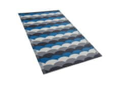 Beliani Venkovní koberec šedo-modrý 90x180 cm BELLARY