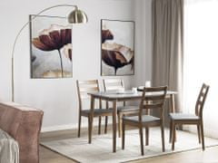 Beliani Souprava stůl 118 x 77 cm se dvěmi židlemi MODESTO