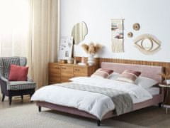 Beliani Náhradní povlak pro postel 160 x 200 cm růžový FITOU