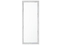 Beliani Nástěnné zrcadlo s bílým rámem 50x130 cm BENON