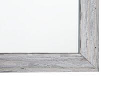 Beliani Nástěnné zrcadlo s bílým rámem 50x130 cm BENON