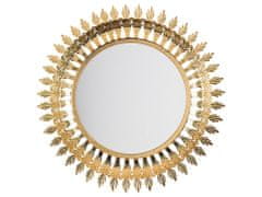 Beliani Nástěnné zlaté zrcadlo ø60 cm VOREY