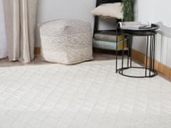 Beliani Krémový koberec ERZIN 140 x 200 cm
