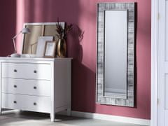 Beliani Nástěnné zrcadlo 50 x 130 cm šedo-bílé ROSNOEN