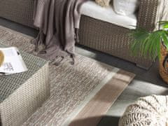 Beliani Venkovní koberec 120 x 180 cm béžový BALLARI