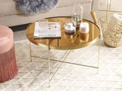 Beliani Konferenční stolek zlatý LUCEA