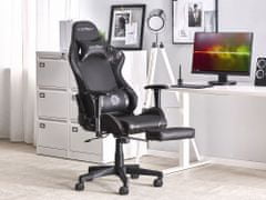 Beliani Kancelářská černo-camo židle s nastavitelnou výškou VICTORY