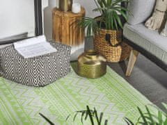 Beliani Venkovní koberec 120 x 180 cm zelený NAGPUR