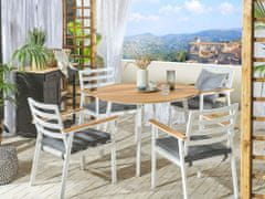Beliani Sada 4 bílých zahradních židlí CAVOLI