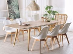 Beliani Jídelní stůl 180/210 x 90 cm HAGA světlé dřevo