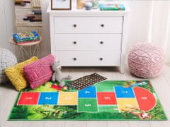 Beliani Dětský hrací koberec 80x150 cm zelený BABADAG
