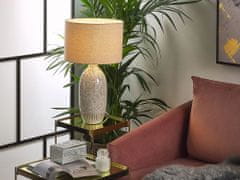 Beliani Keramická stolní lampa béžová SALZA