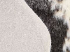 Beliani Černý koberec z ekokože 60 x 90 cm NAMBUNG